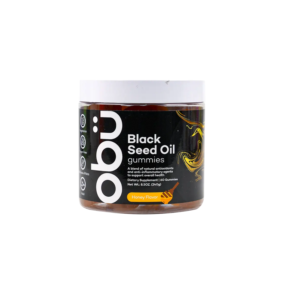51616-OBU Black Seed Oil Honey Flavor 60 Gummies