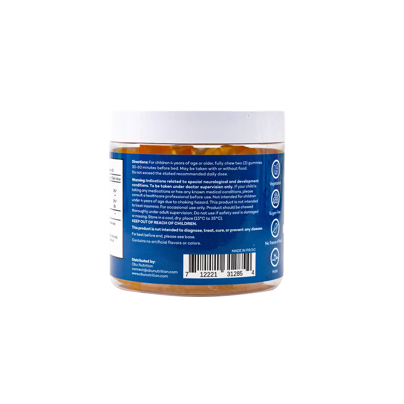 Obu Kids Sleep Mango Flavor 60 Gummies