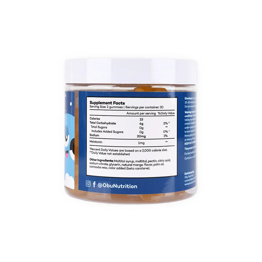 Obu Kids Sleep Mango Flavor 60 Gummies