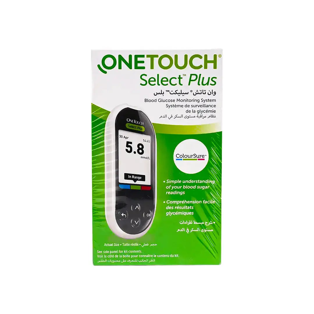 One Touch Select Plus Glucometer+50 Strips +1