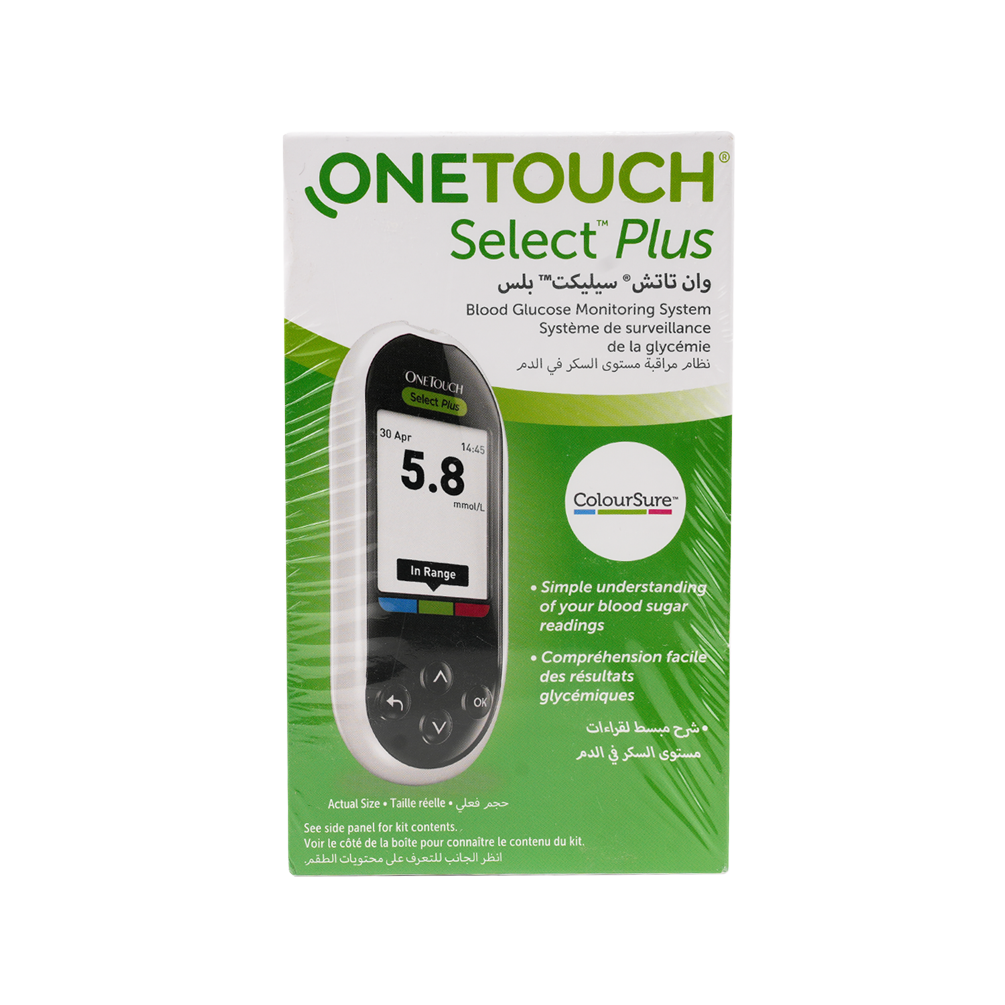 One Touch Select Plus Glucometer+50 Strips