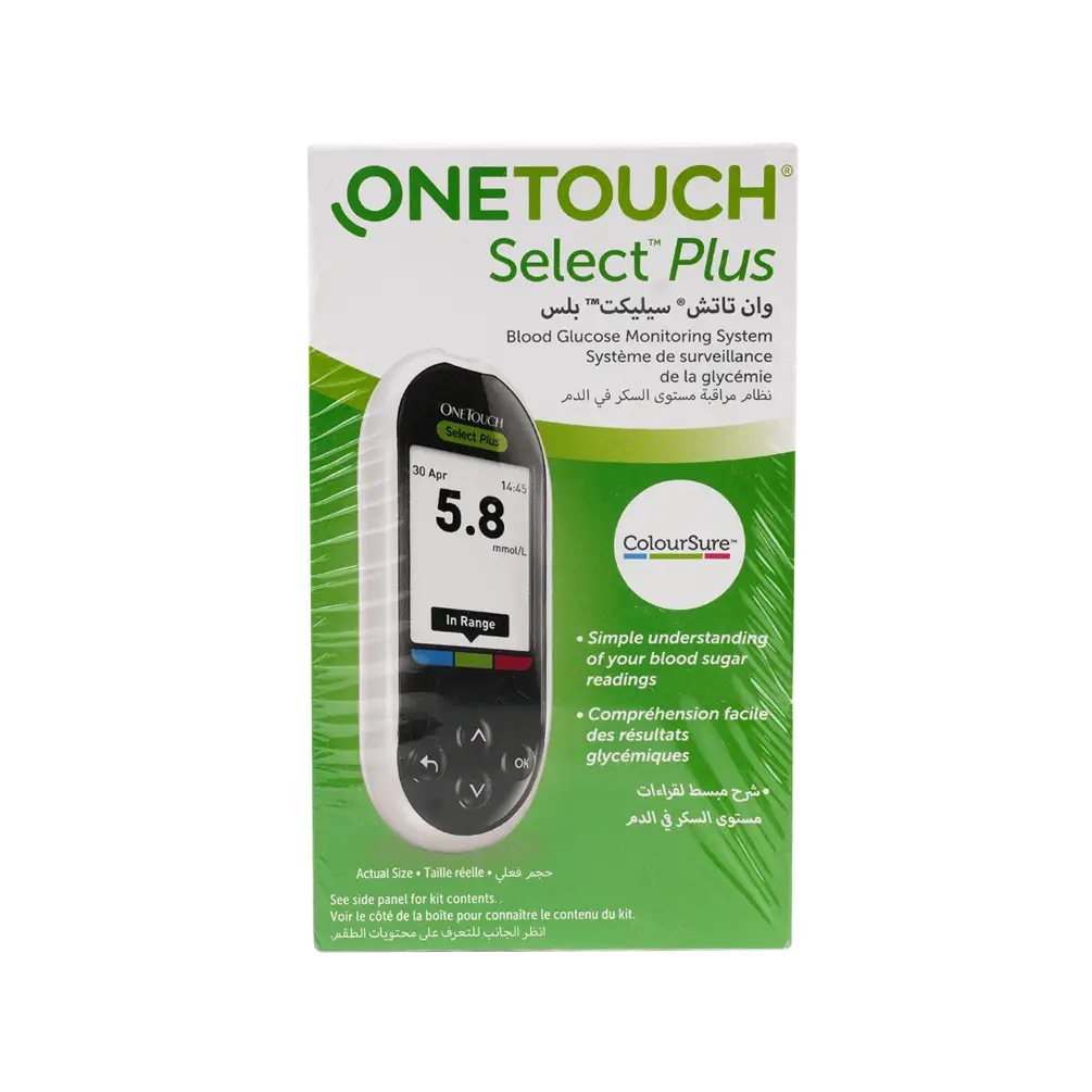 One Touch Select Plus Glucometer+50 Strips