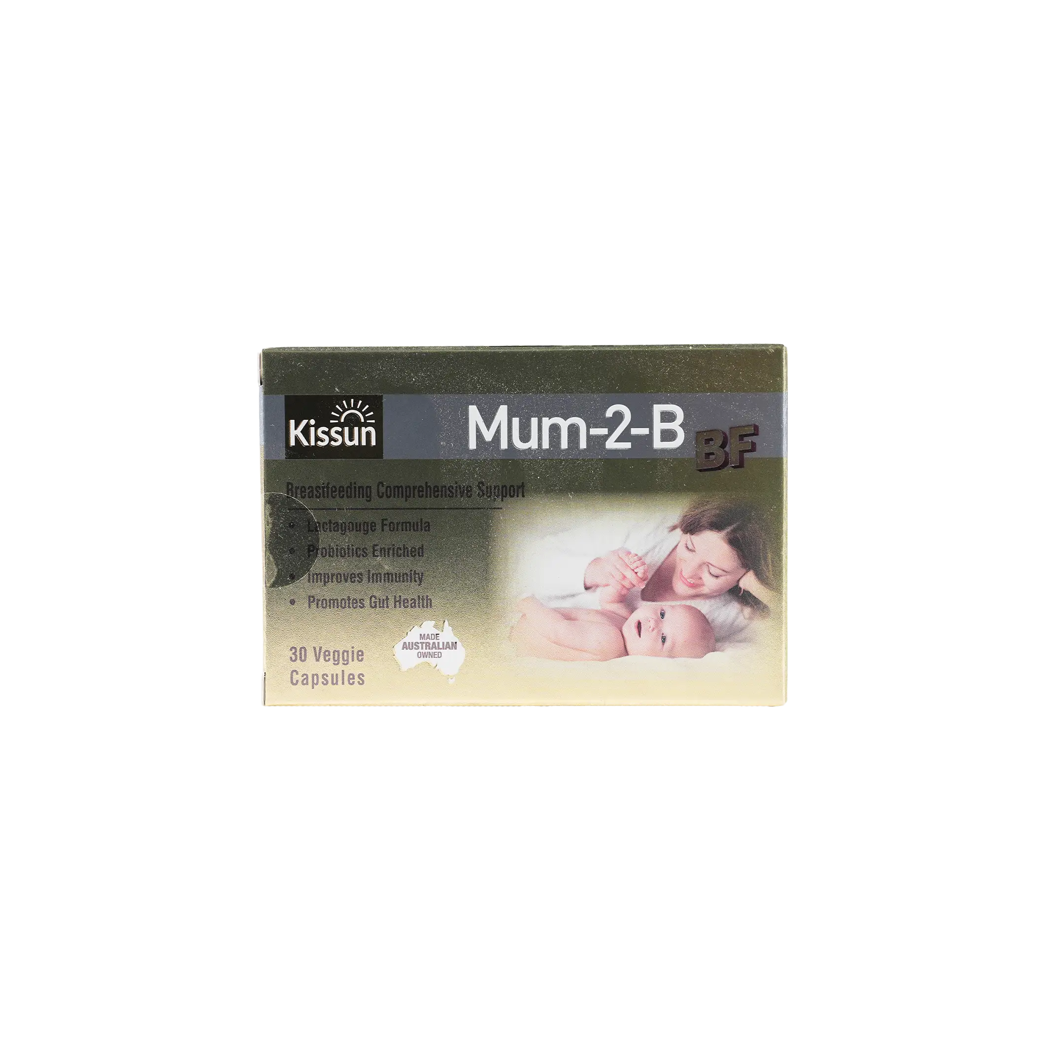 Kissun Mum-2-B BF 30 Veggie Capsules