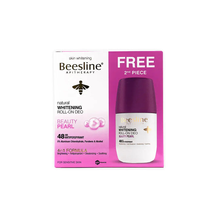 51645-Beesline Whitening Roll-On Deo 48H Beauty Pearl 50Ml (1+1) +2
