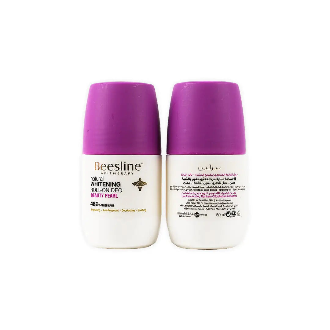 51645-Beesline Whitening Roll-On Deo 48H Beauty Pearl 50Ml (1+1) +1