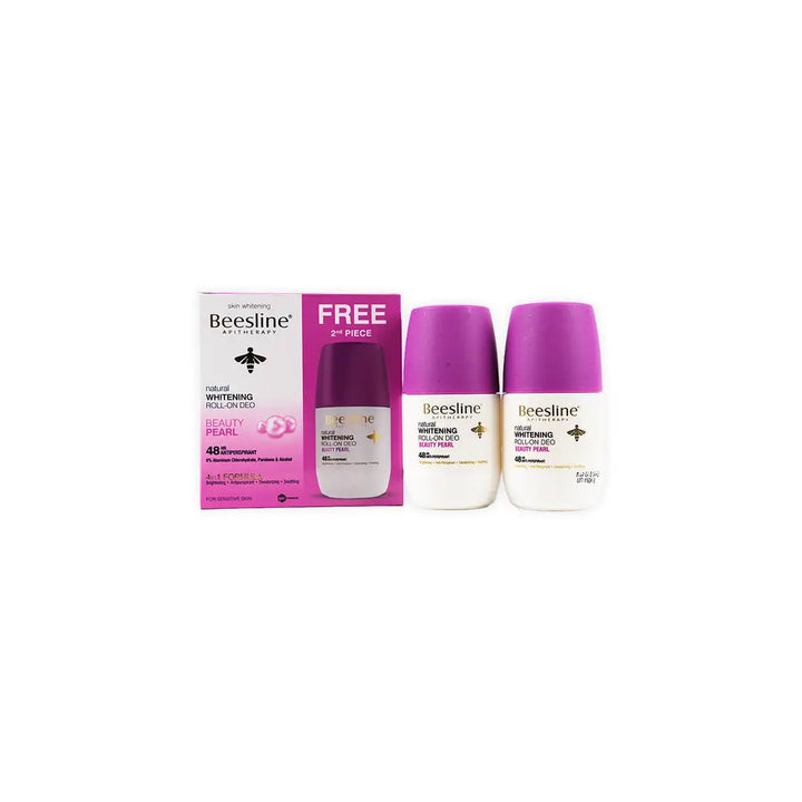 51645-Beesline Whitening Roll-On Deo 48H Beauty Pearl 50Ml (1+1) +3