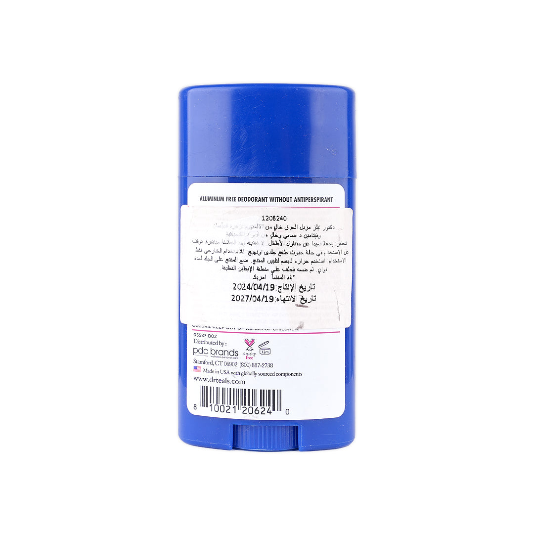 Dr Teals Aluminum Free Deodorant 75g - Elderberry &Vitamin D