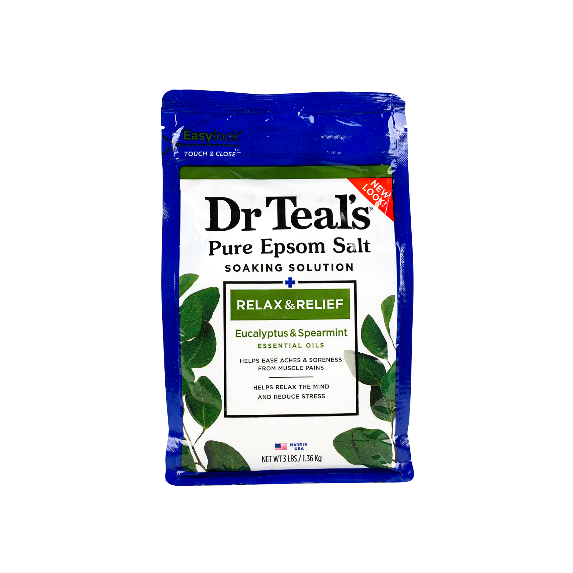 Dr Teals Pure Epsom Salt Soaking Solution 1.36Kg - Spearmint