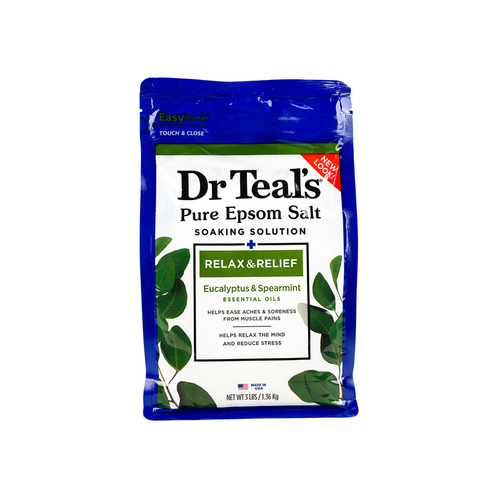 Dr Teals Pure Epsom Salt Soaking Solution 1.36Kg - Spearmint