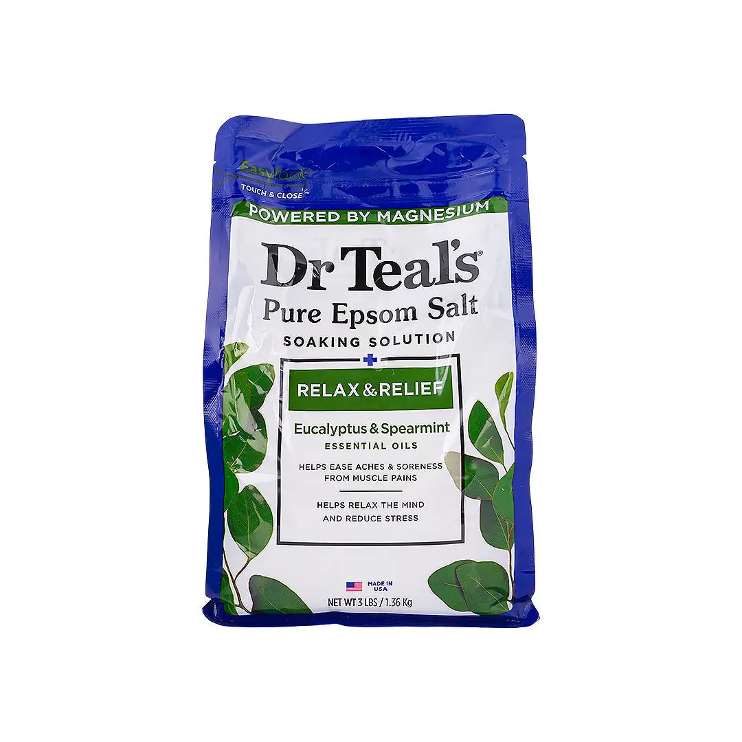Dr Teals Pure Epsom Salt Soaking Solution 1.36Kg - Spearmint