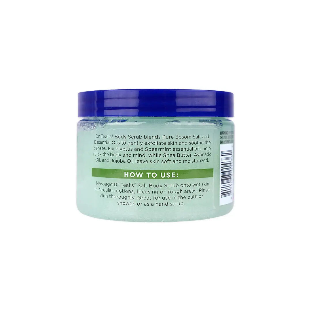 dr teals epsom salt body scrub 454g spearmint