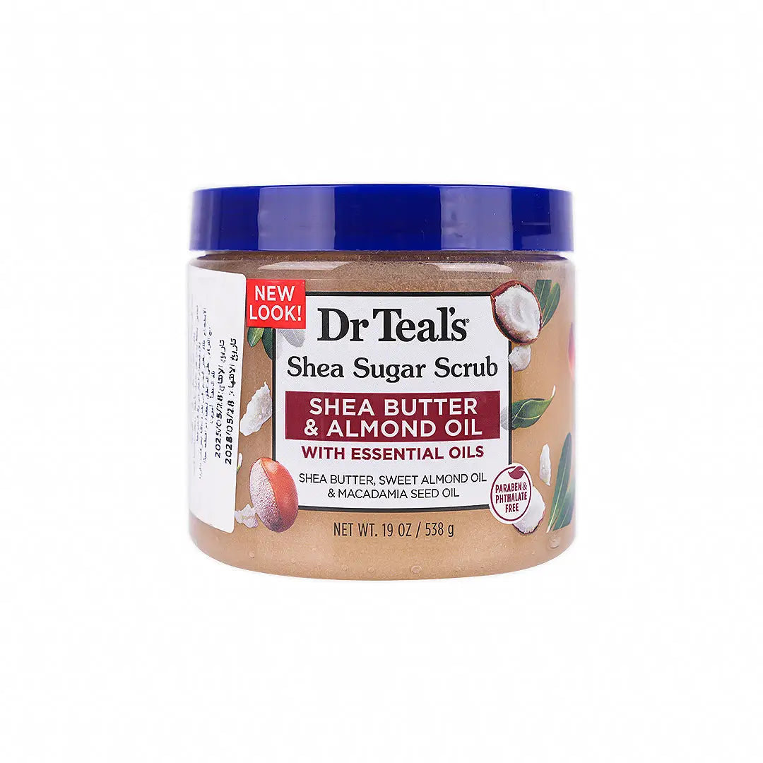 Dr Teals Shea Sugar Scrub 538g - Shea Butter & Almond Oil