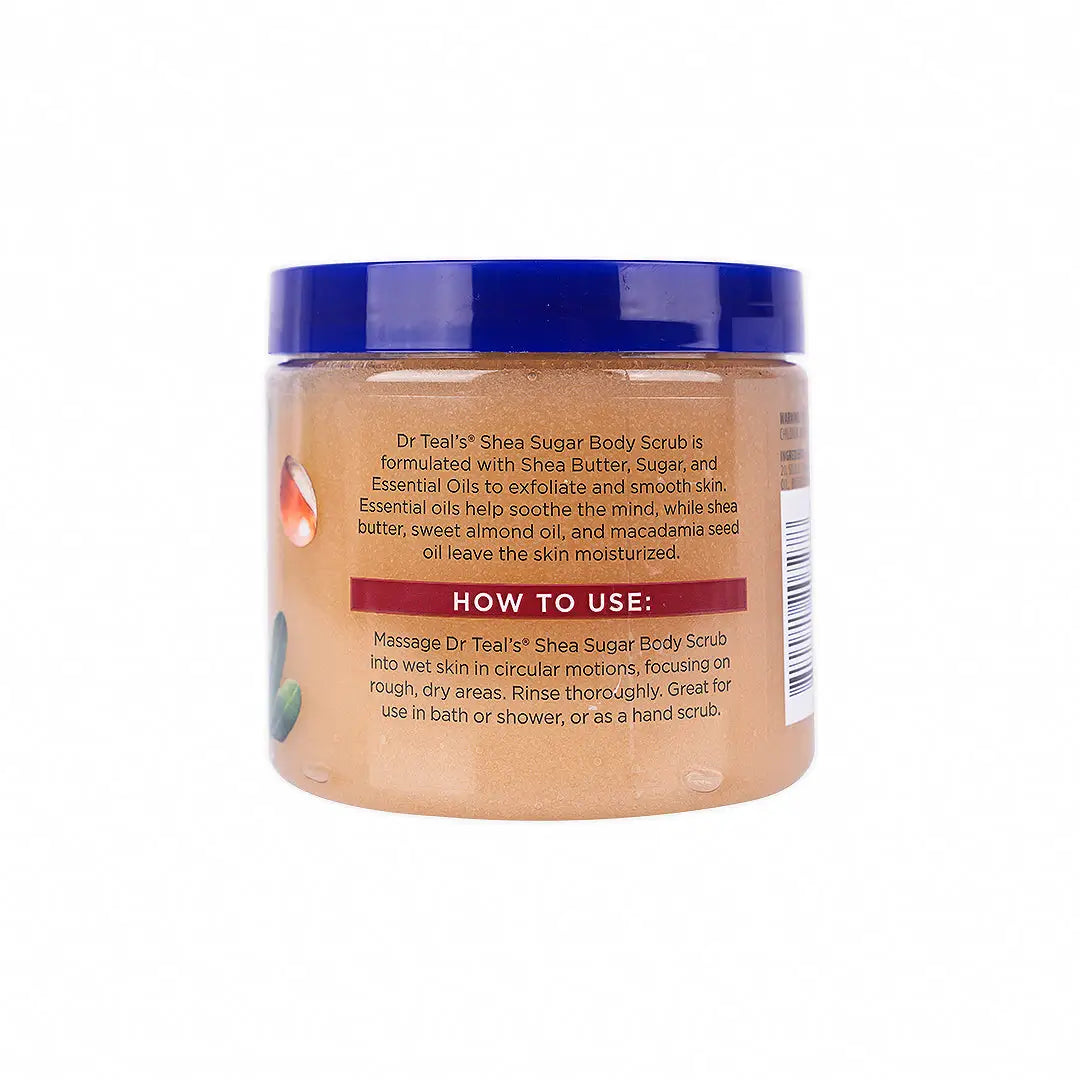 Dr Teals Shea Sugar Scrub 538g - Shea Butter & Almond Oil