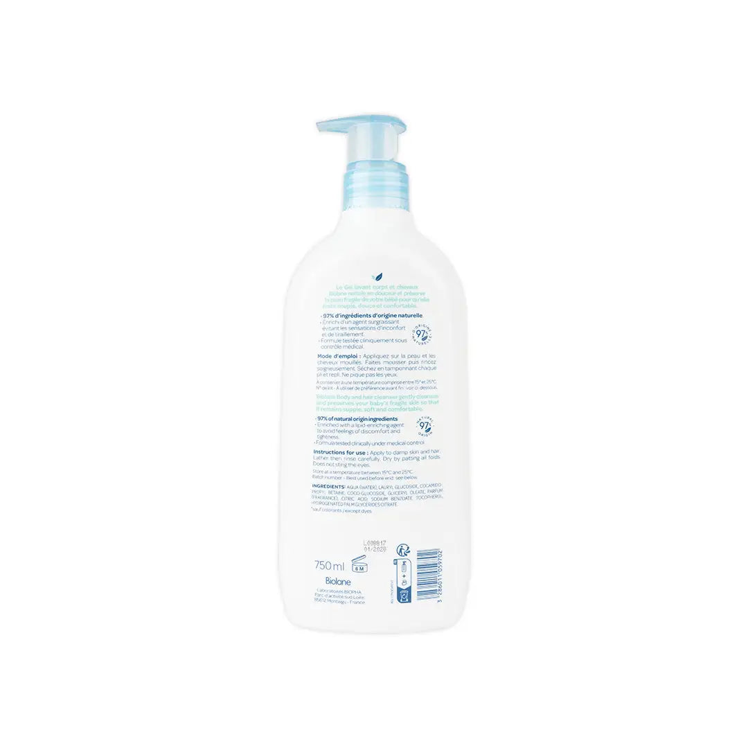 Biolane Body And Hair Cleanser 750ml