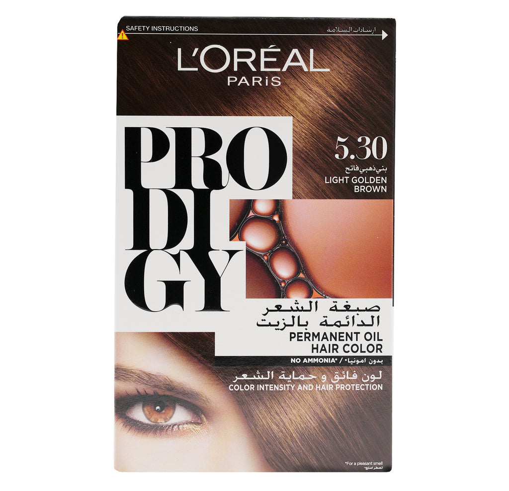 L'oreal Prodigy Permanent Oil Hair Color-5.30 Chatain Clair