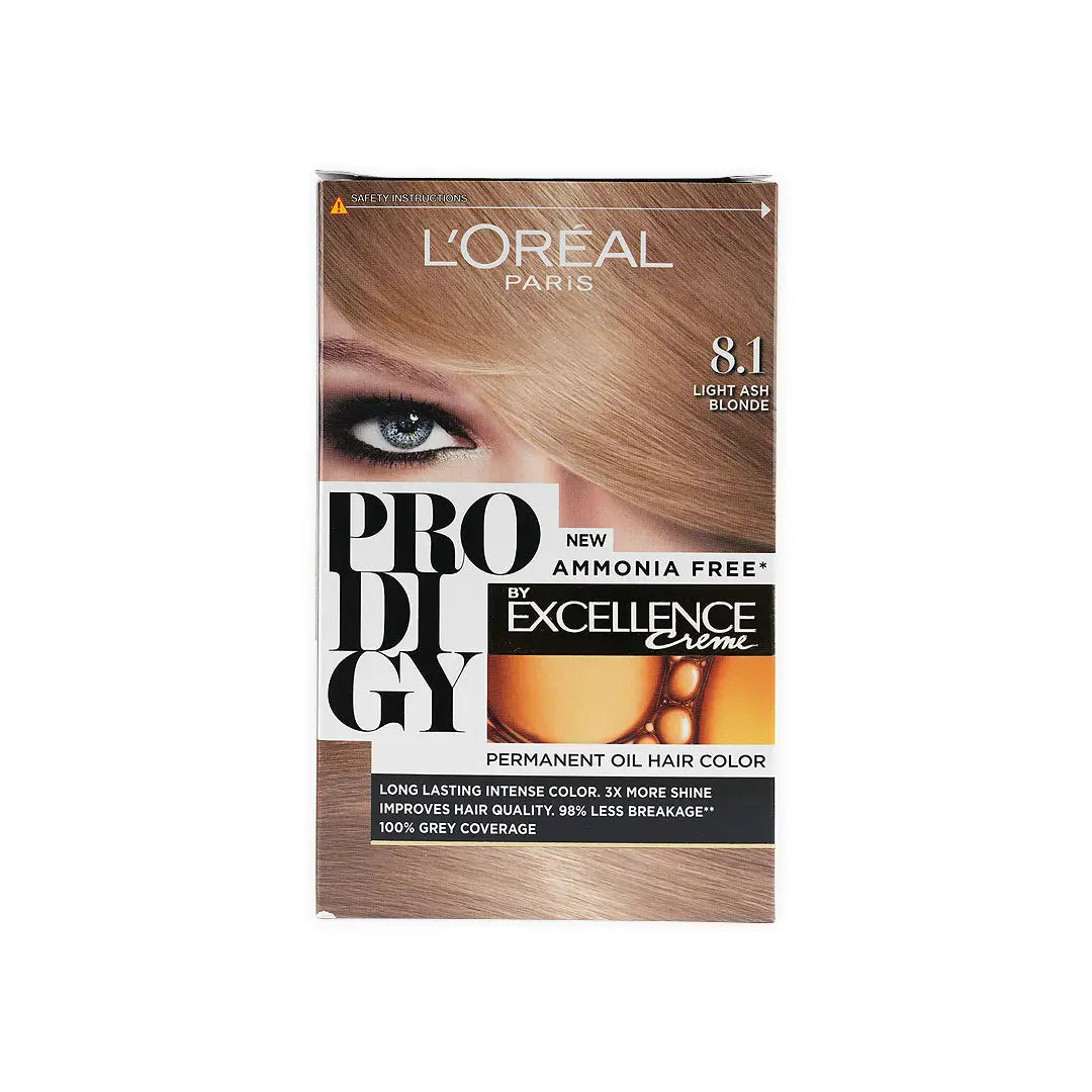L'oreal Prodigy Permanent Oil Hair Color-8.1 Light AshBlonde