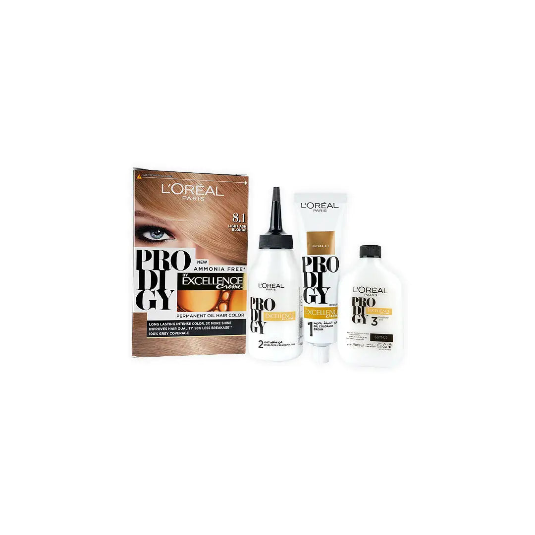 L'oreal Prodigy Permanent Oil Hair Color-8.1 Light AshBlonde