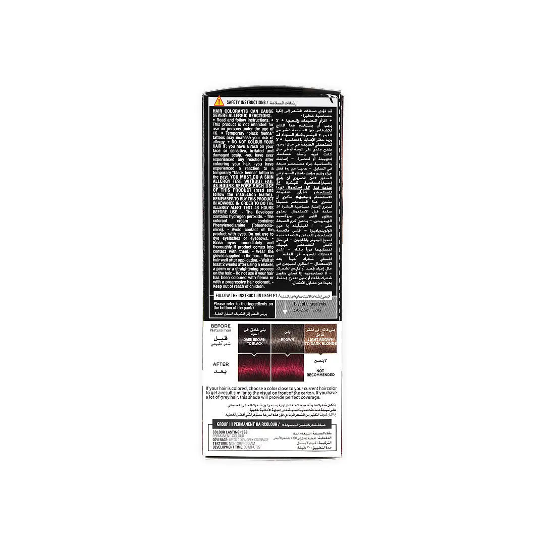 L_oreal Prodigy Permanent Oil Hair Color-4.60 Deep Red