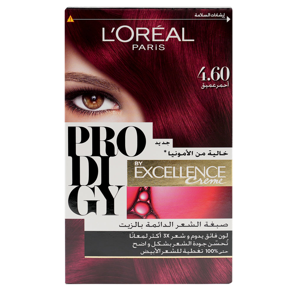 L'oreal Prodigy Permanent Oil Hair Color-4.60 Deep Red