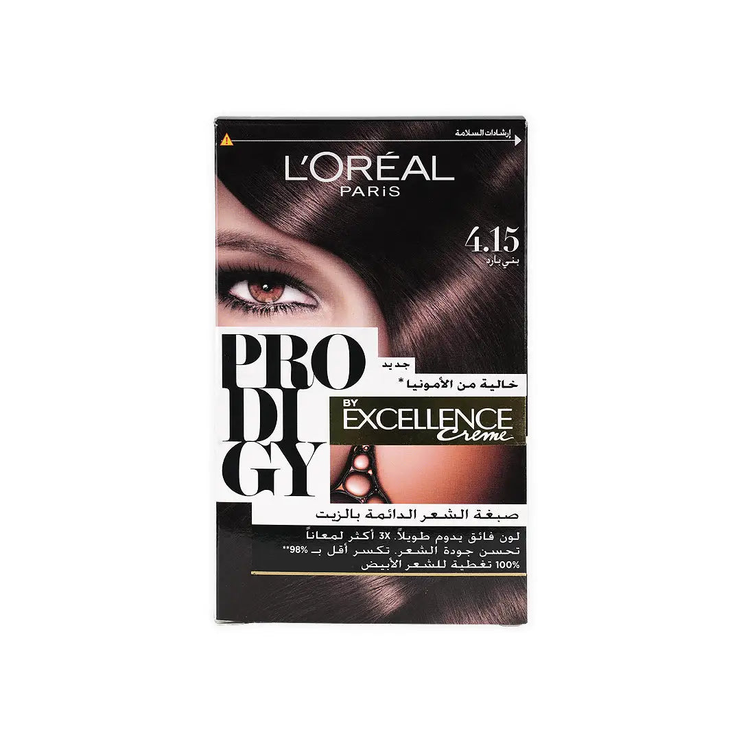 L_oreal Prodigy Permanent Oil Hair Color-4.15 Marron Glace