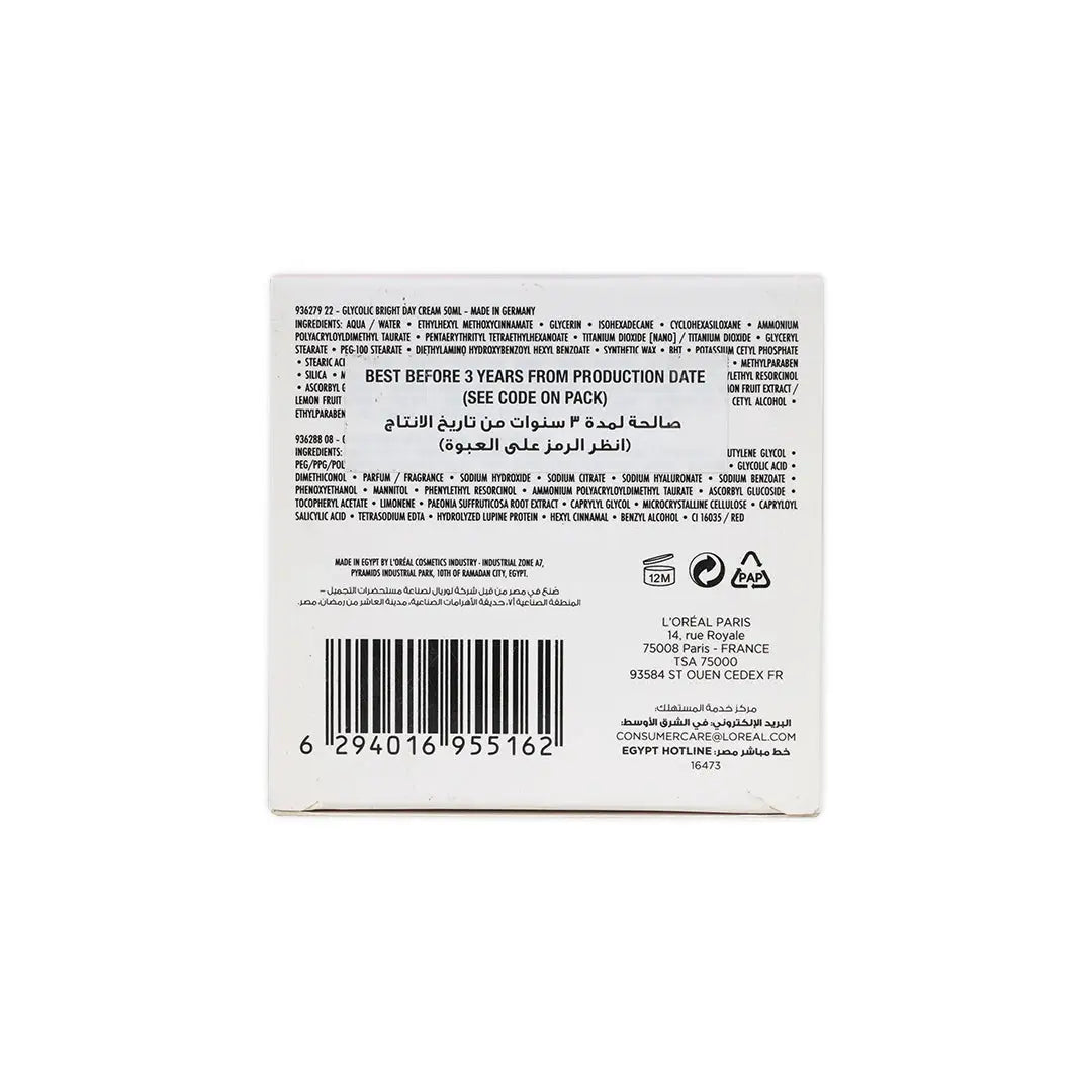 L_oreal Glycolic-Bright Glowing Day _ Night Cream 50ml