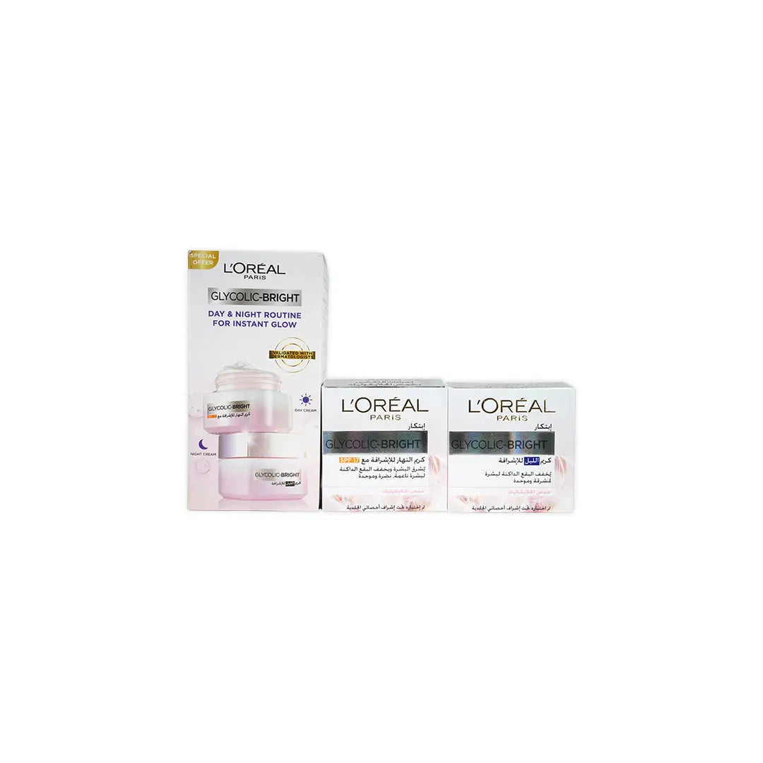 L_oreal Glycolic-Bright Glowing Day _ Night Cream 50ml