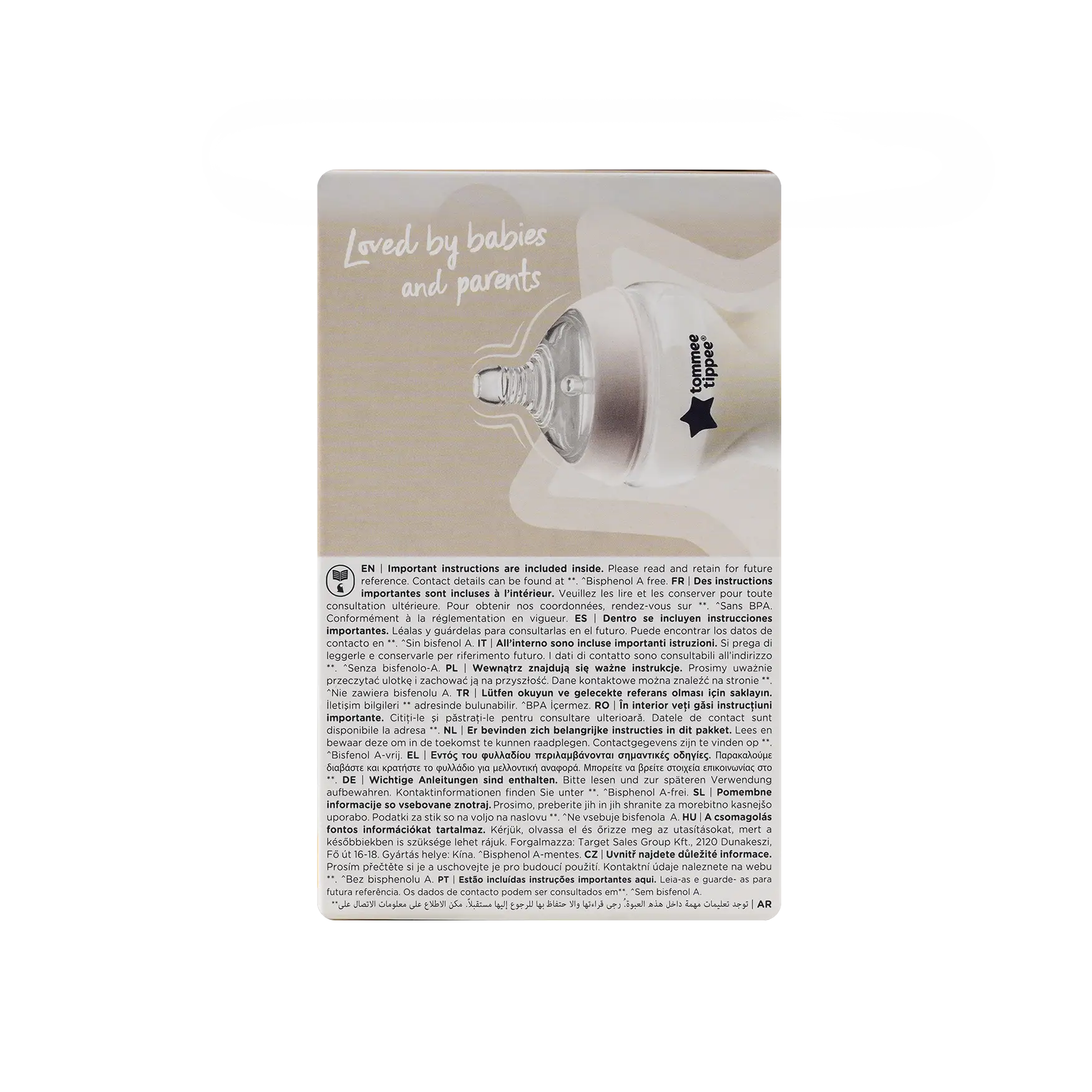 Tommee Tippee Feeding Bottle 0m+ 150ml-4002