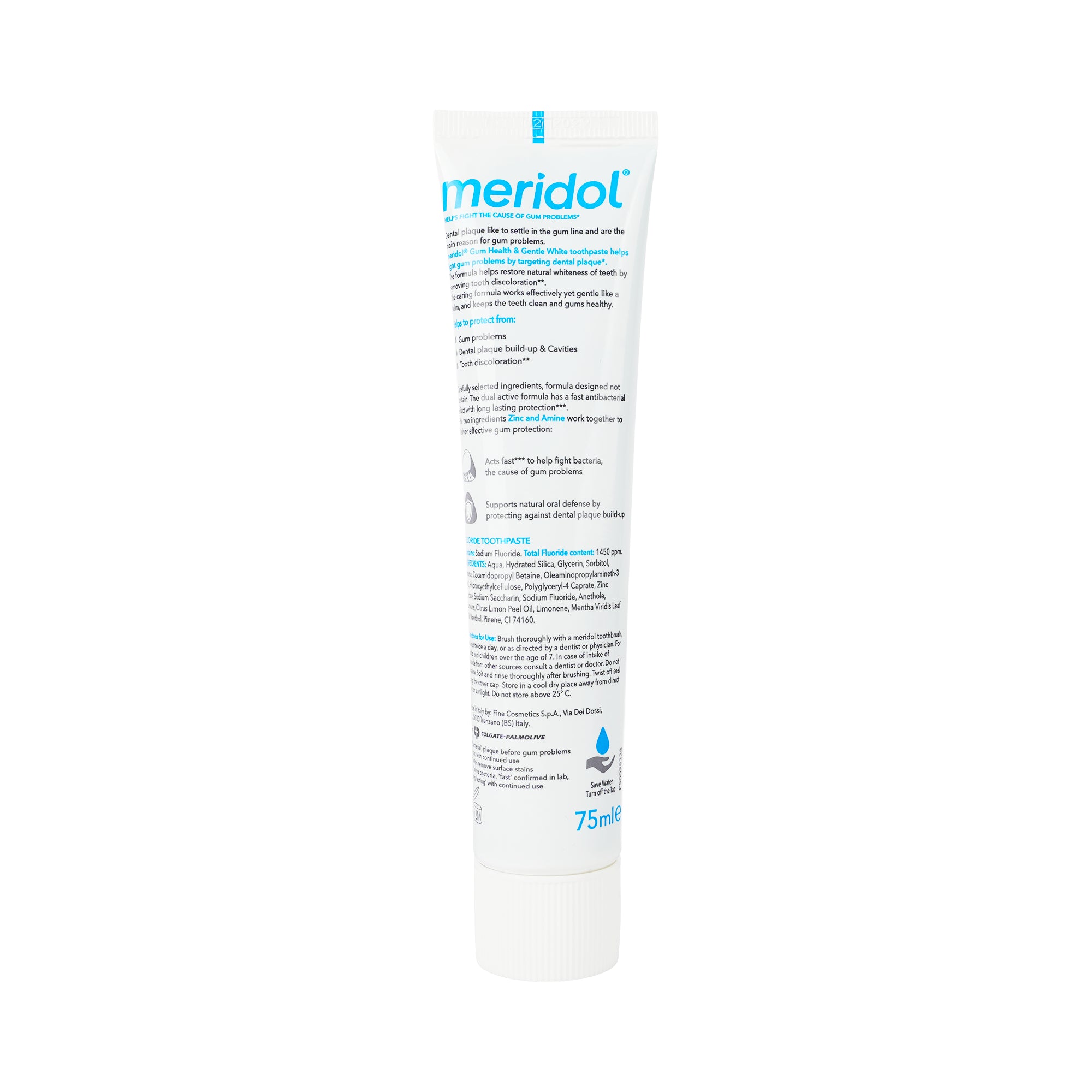 51710-Meridol Gum Health & Gentle White Toothpaste 75ml +7