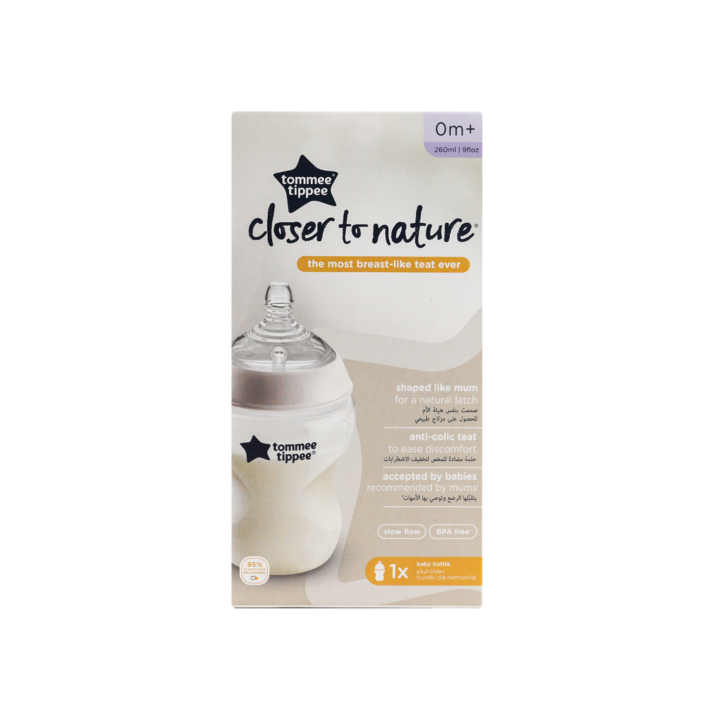 Tommee Tippee Closer To Nature Bottle 0m+ 260ml-42250070