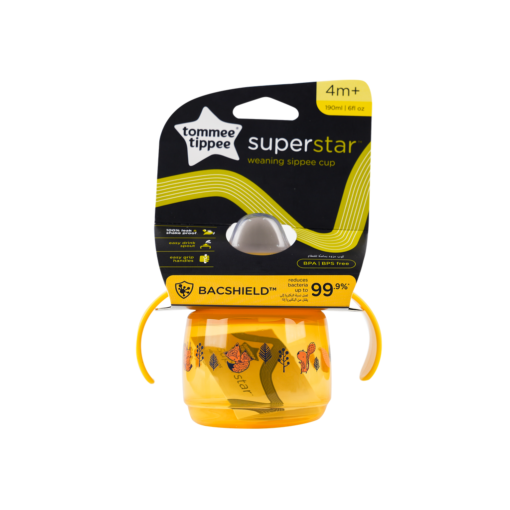 Tommee Tippee Super Star Weaning Sippee Cup 4m+ 190ml-8030