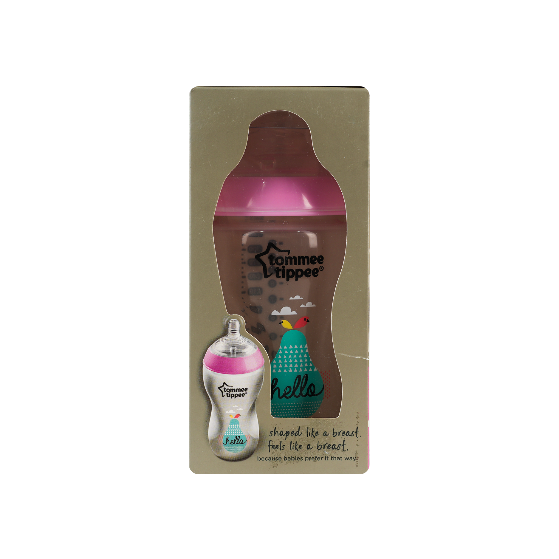 Tommee Tippee Closer To Nature Bottle 3m+ Pink 340ml-2269887