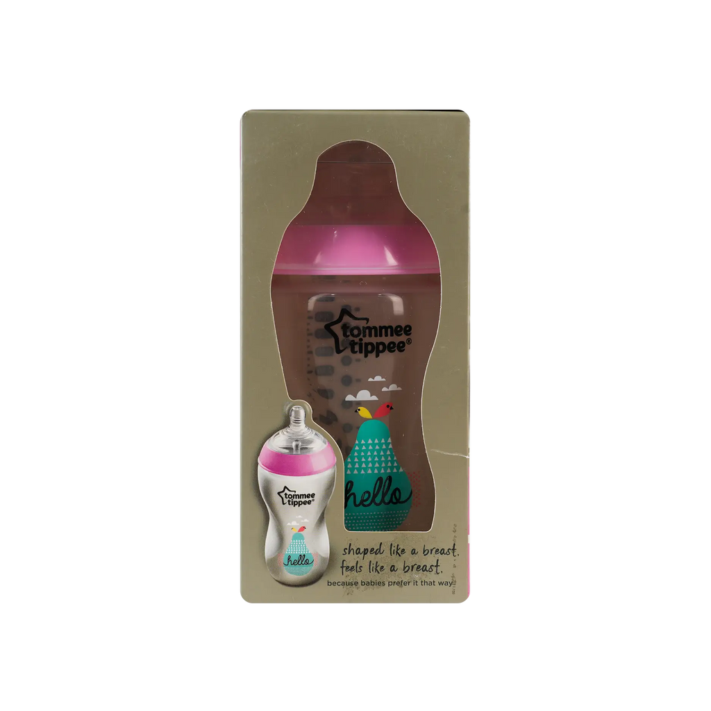 Tommee Tippee Closer To Nature Bottle 3m+ Pink 340ml-6983