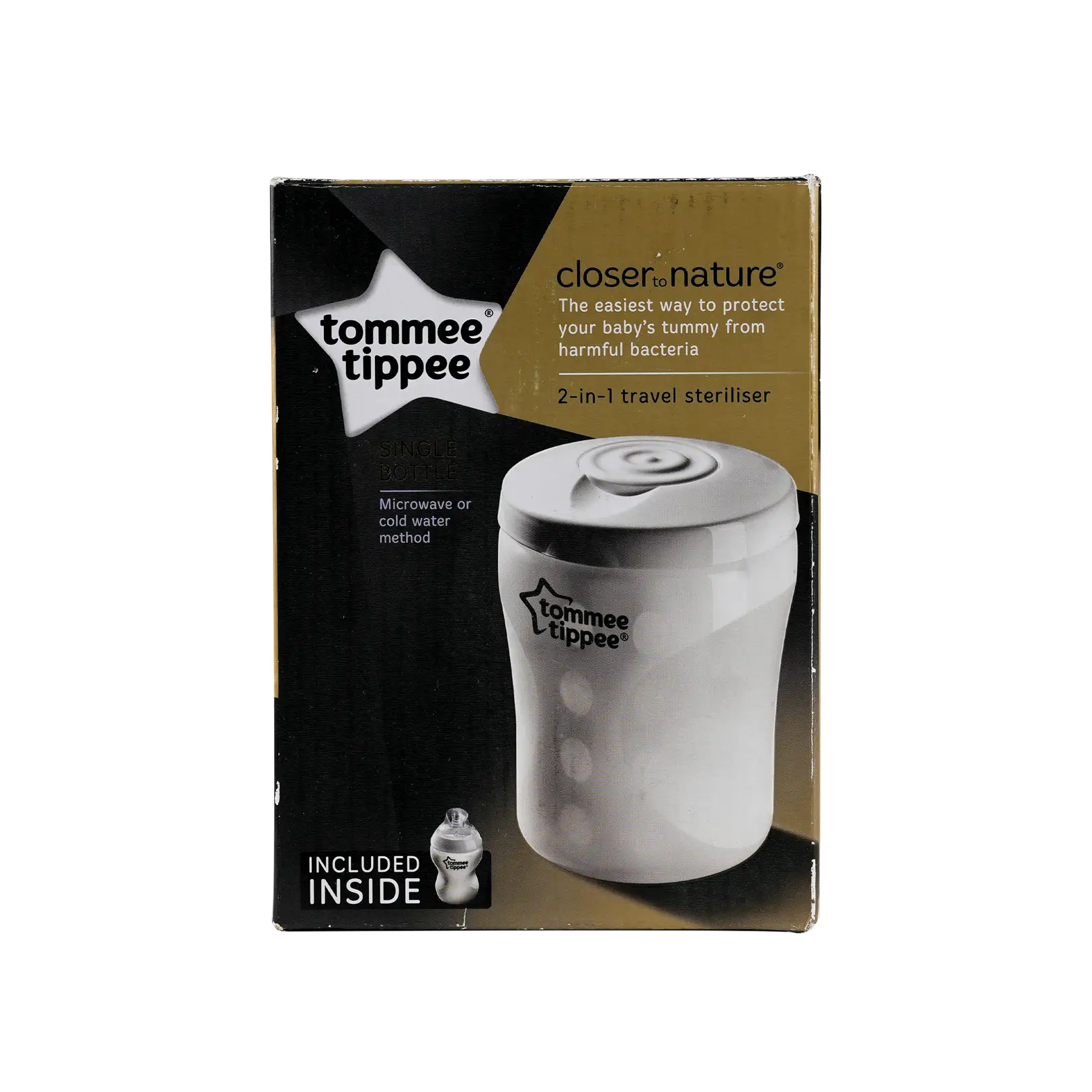 Tommee Tippee 2in1 Travel Steriliser Bottle 0m+ 260ml -1000