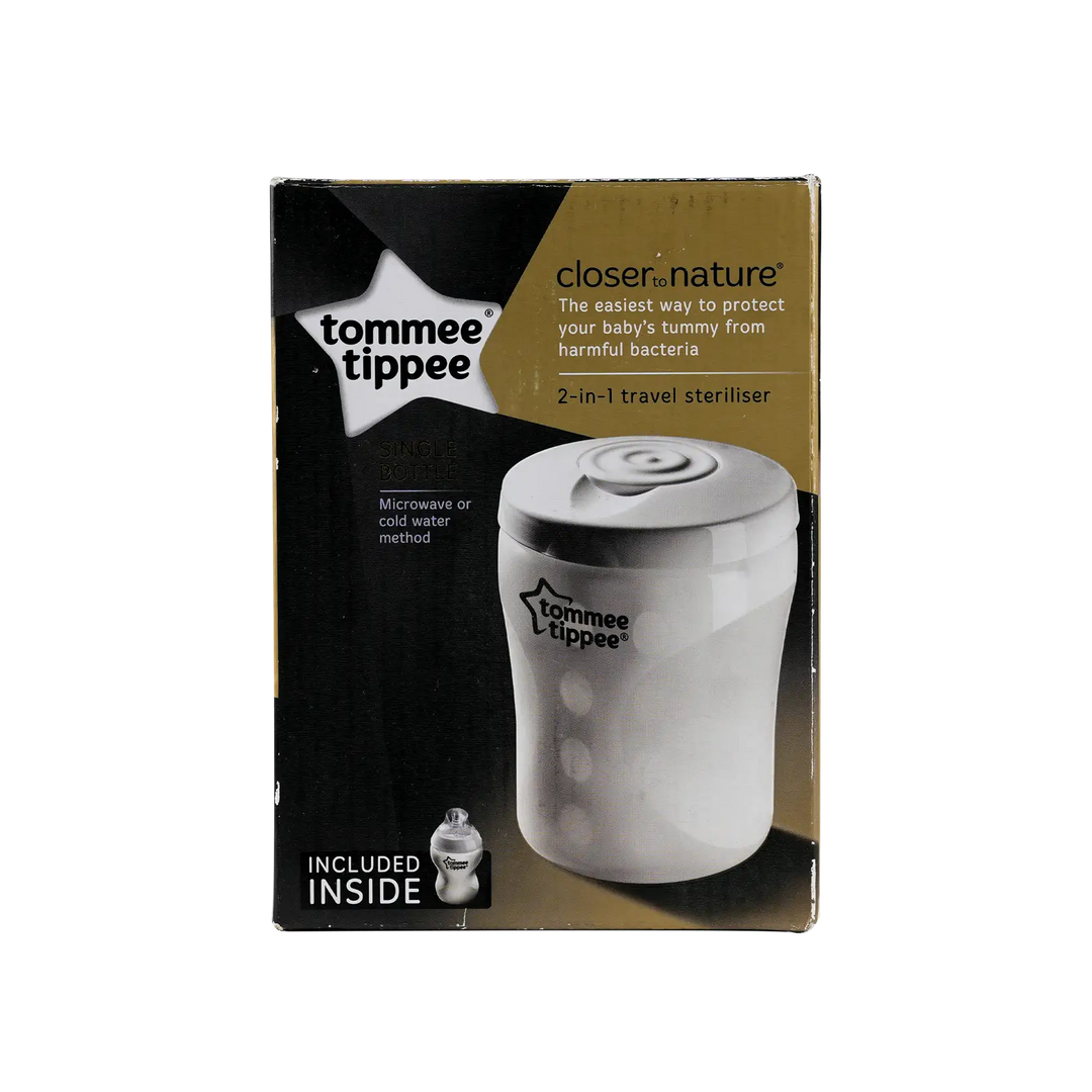 51750-Tommee Tippee 2in1 Travel Steriliser Bottle 0m+ 260ml -1000 +1
