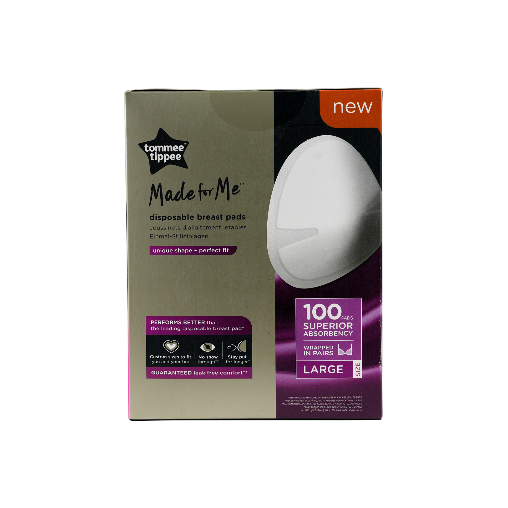 Tommee Tippee Disposable Breast Pads 100 Pads Large -6289