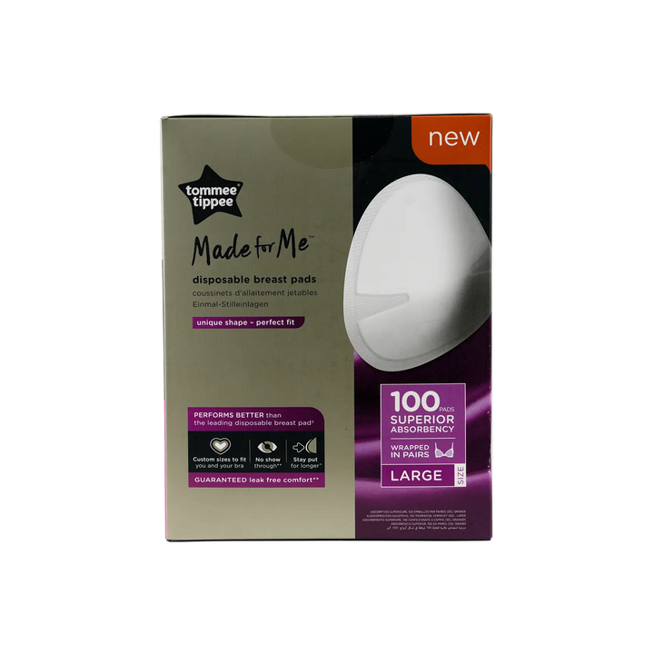 51754-Tommee Tippee Disposable Breast Pads 100 Pads Large -6289