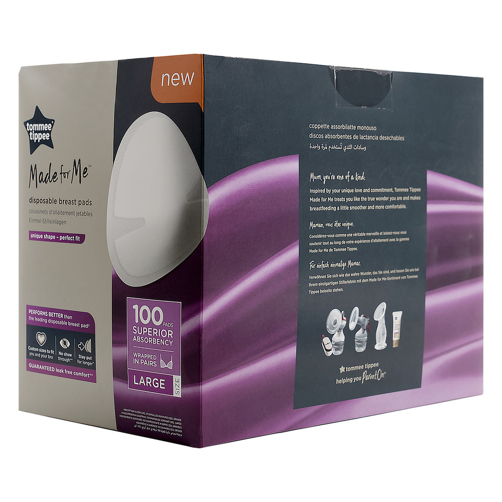 Tommee Tippee Disposable Breast Pads 100 Pads Large -6289