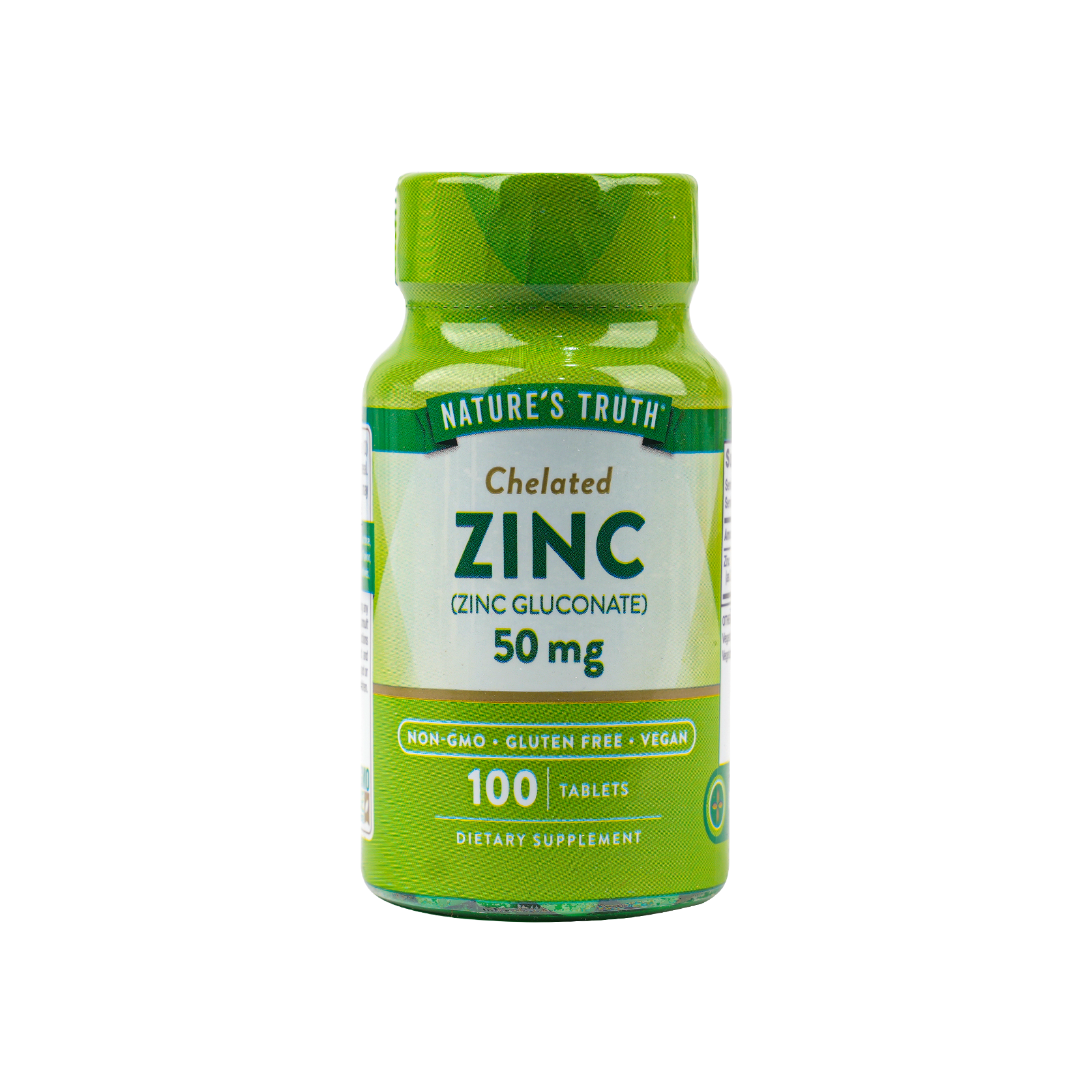 Nature's Truth Zinc 50mg 100 Tablets -Chelated