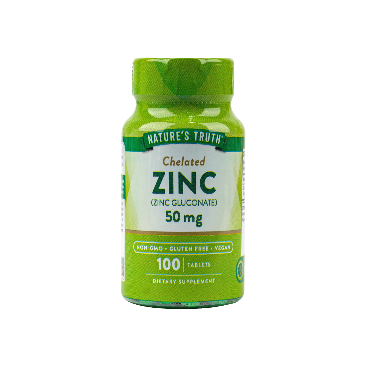 51762-Nature's Truth Zinc 50mg 100 Tablets -Chelated