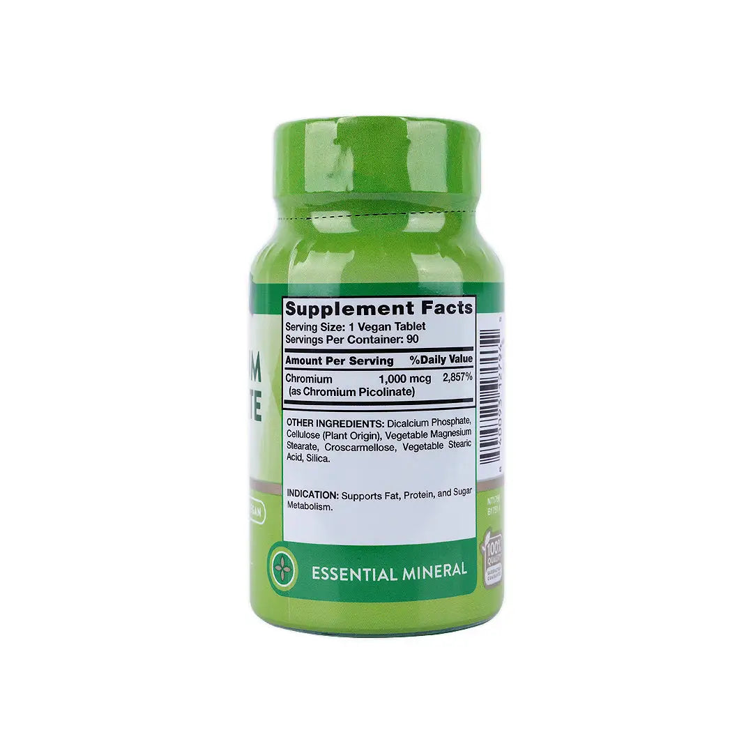 Nature's Truth Ultra Chromium Picolinate 1000 Mcg 90 Tablets
