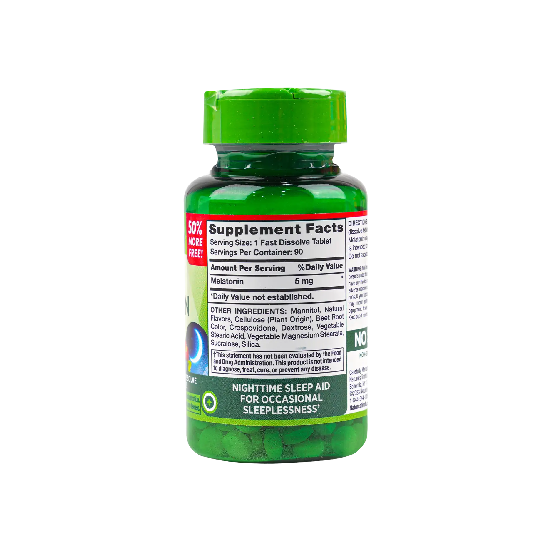 Nature's Truth Sleep Melatonin 5Mg 90 Tablets - Berry Flavor