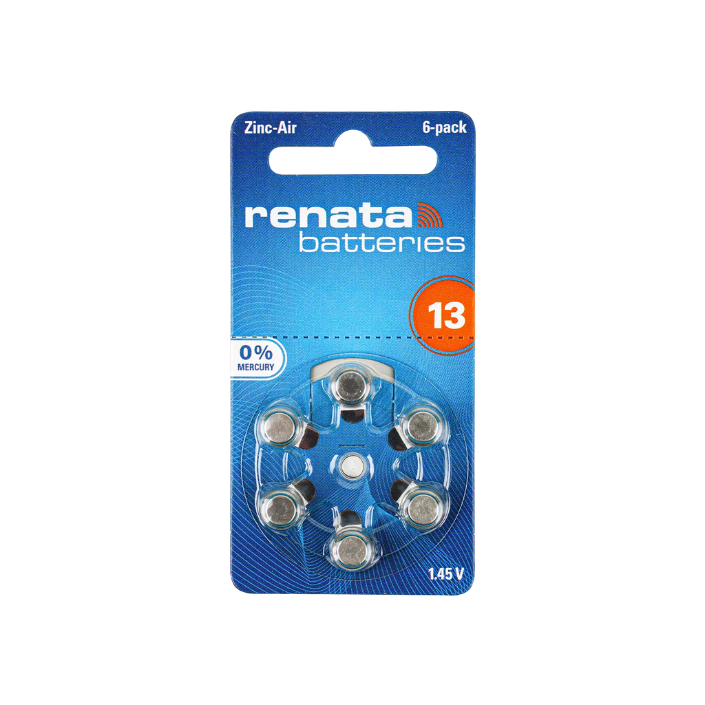 Renata Hearing Aid Battery 6pcs-13