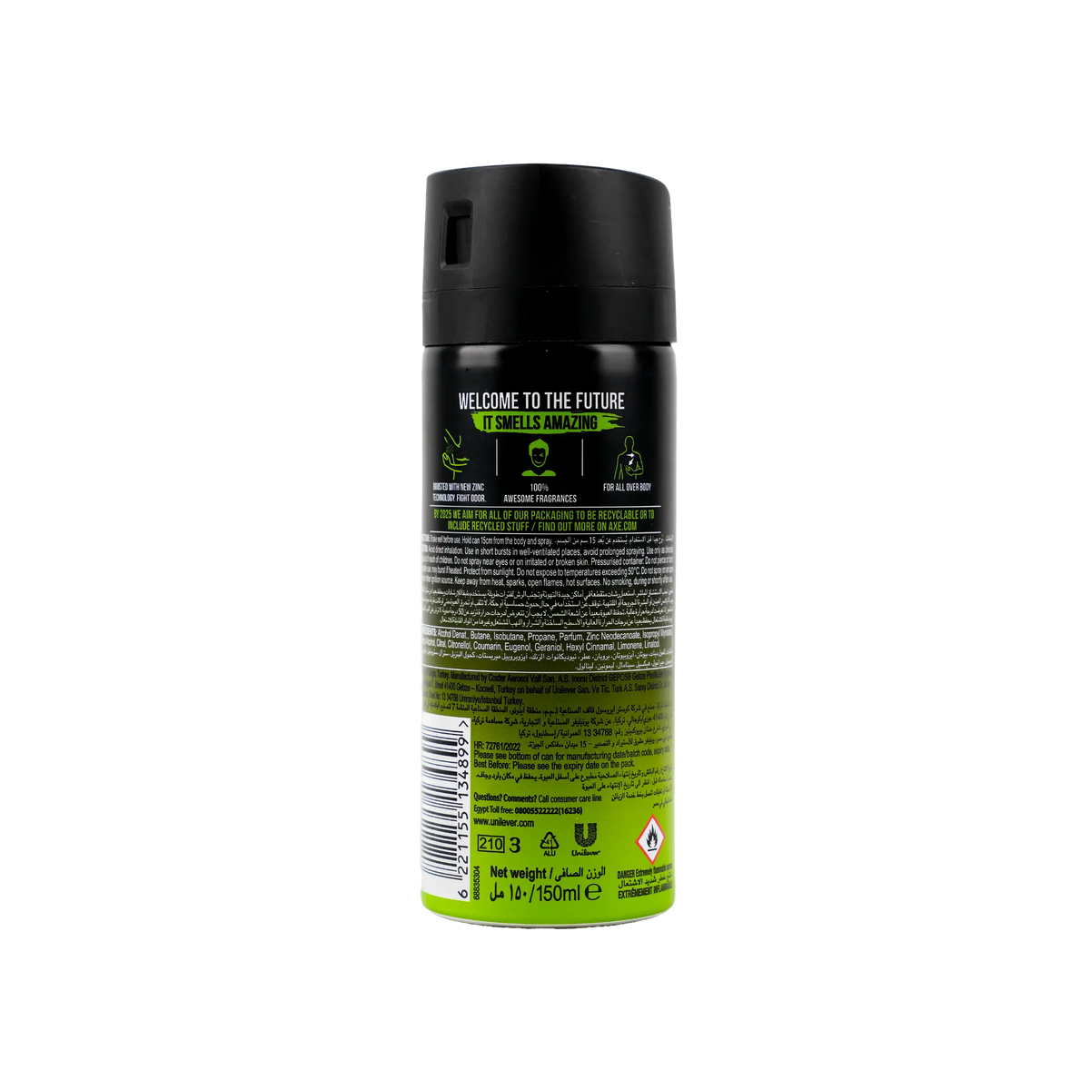 51786-Axe Deodorant Body Spray 48hrs 150ml-Epic Fresh +1
