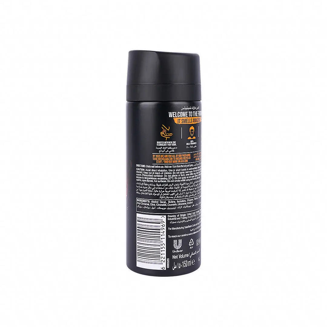 51788-Axe Deodorant Body Spray 48hrs 150ml-Dark Temptation +2
