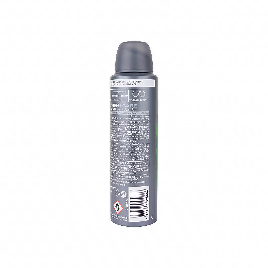 dove antiperspirant men care 48hrs spray 150ml extra fresh