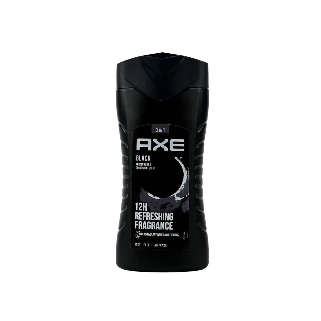 Axe 3in1 Body Face & Hair Wash 250ml - Black