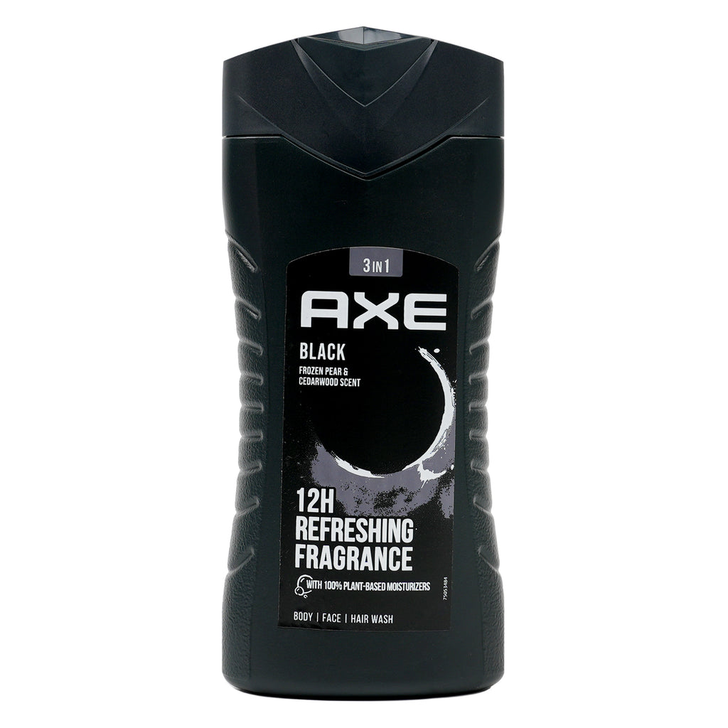 Axe 3in1 Body, Face & Hair Wash 250ml - Black