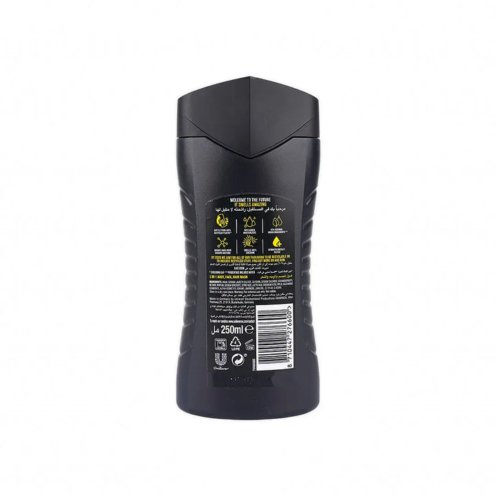 51807-Axe 3in1 Body, Face &amp; Hair Wash 250ml - Black +1