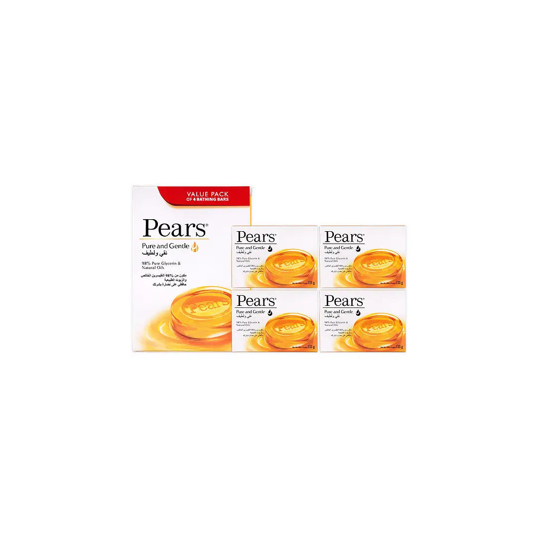 Pears Pure & Gentle Bar 125gm-Value Pack 4pcs