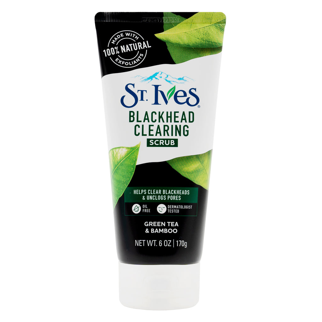 St.Ives Blackhead Clearing Scrub 170g-Green Tea & Bamboo